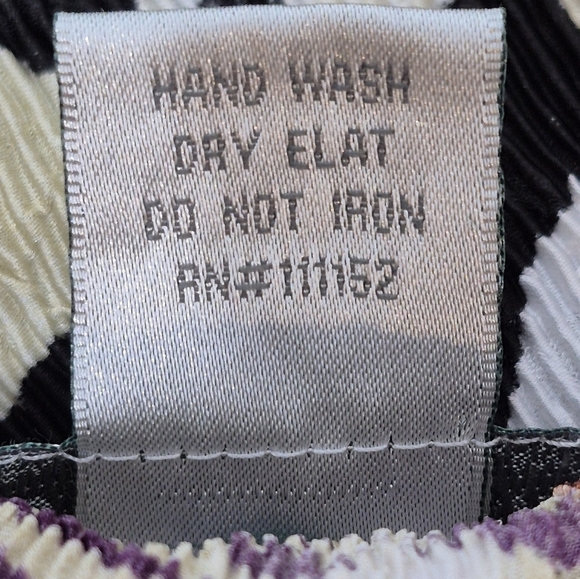 Alberto Makali Vibrant Crinkle Butterfly Open Front Cardigan Topper - Size M - Picture 10 of 10